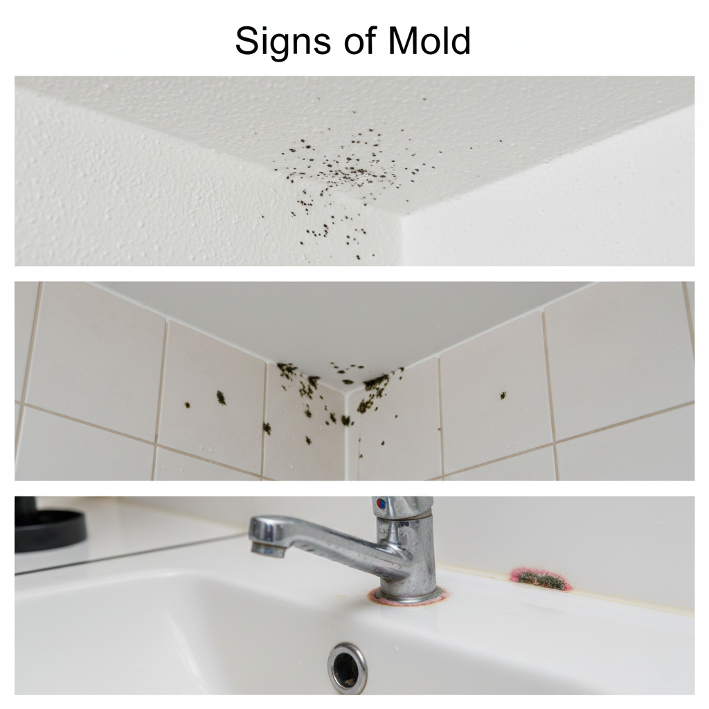 Visible signs of mold